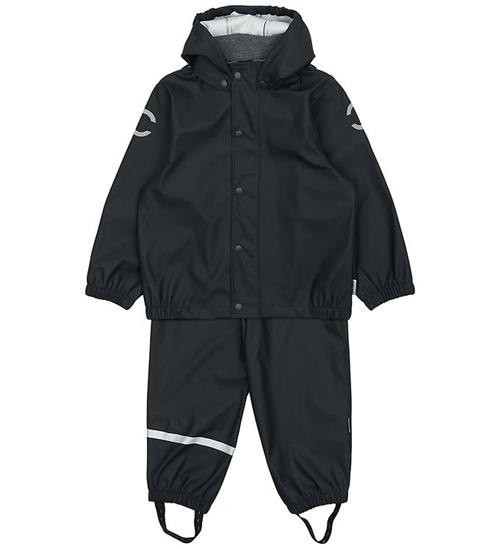 Mikk-Line Regntøj m. Seler - PU - Dark Navy