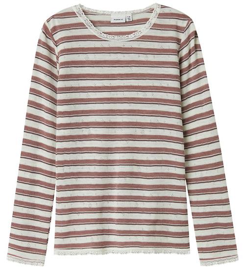 Name It Bluse - Uld - NkfWang - Antler/Snow white