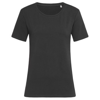 Stedman Claire Relaxed Women Crew Neck Sort ringspundet bomuld X-Large Dame