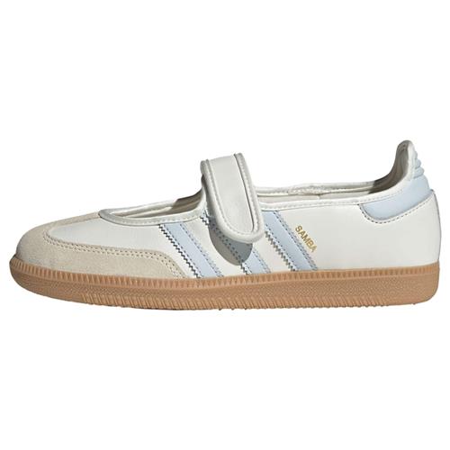 ADIDAS ORIGINALS Ballerinasko med rem 'Samba'  beige / lyseblå / hvid