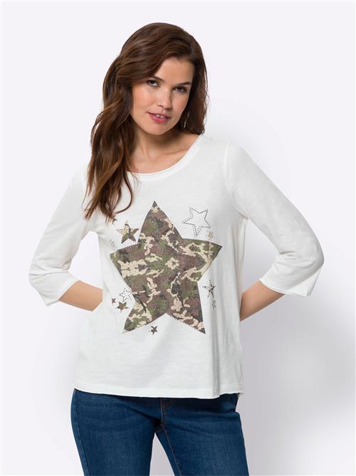 heine Shirts  brun / grøn / hvid