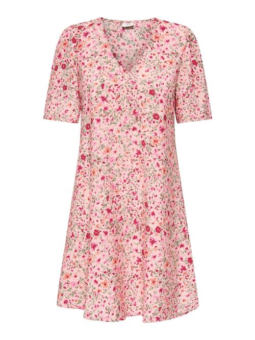 JDY Kjole 'JDYCARRIE'  grøn / lys pink / rød