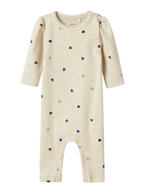 NAME IT Overall 'NBFNUTTI'  beige / blå / brun