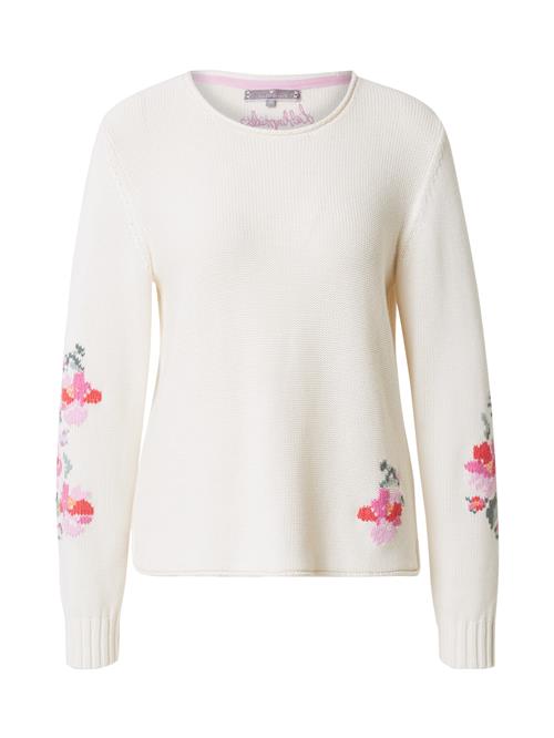 LIEBLINGSSTÜCK Pullover 'ZwanettaL'  gran / lyserød / knaldrød / hvid