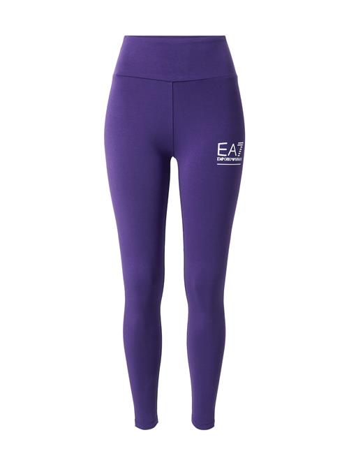 Se EA7 Emporio Armani Leggings  lilla / hvid ved About You