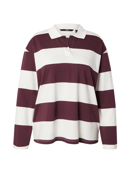 Vero Moda Curve Shirts 'VMCMOLLY'  vinrød / hvid