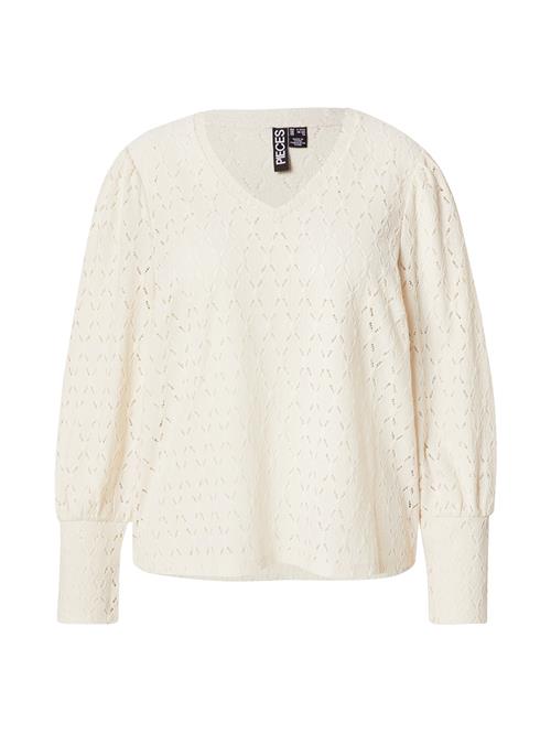 PIECES Curve Shirts 'PCCHRISTY'  creme