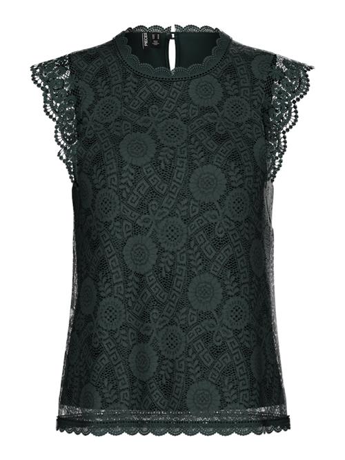 PIECES Bluse 'PCOLLINE'  mørkegrøn