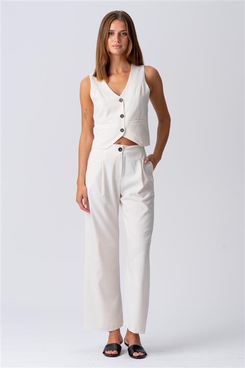 Se Natalie Vest og Bukser (Lyse Beige) - Pakketilbud - Default Title - TEESHOPPEN ved Teeshoppen