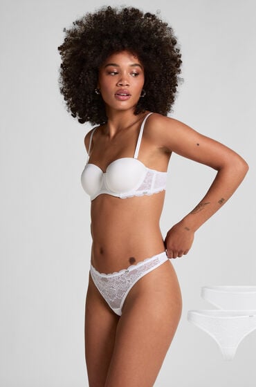Hunkemöller 2 par g-streng Angie hvid