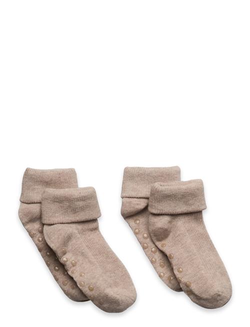 Baby Rib Sock W. Abs Minymo Brown
