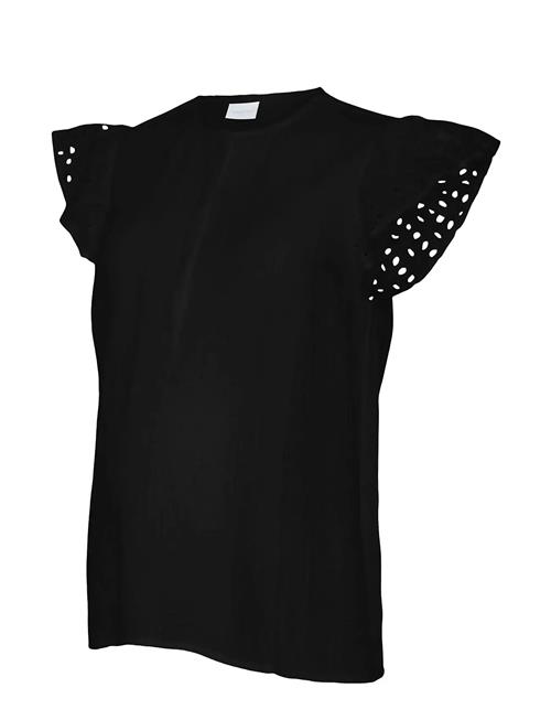 Mljuana Lia Wo Cap Sleeve Top 2F Mamalicious Black