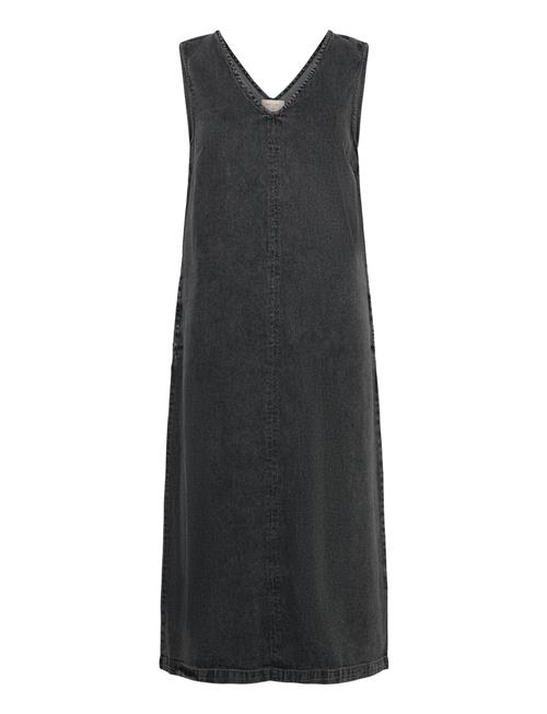 Dress From Freequent In A Soft Denim. The Dress Has A Simple Silhouette With Wid FREE/QUENT Grey