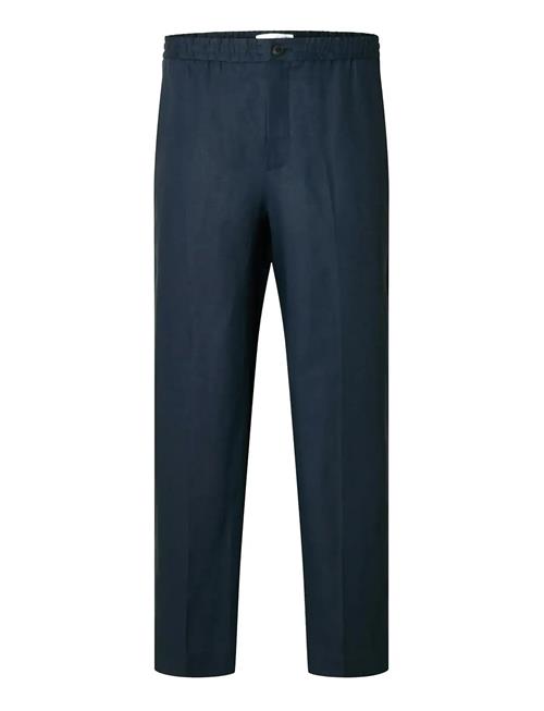 Slhloose-Wyatt Linen Trs Selected Navy