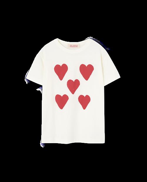 The Animals Observatory Rooster T-shirt Raw White  Raw White 6y  Hvid  6 år  Unisex