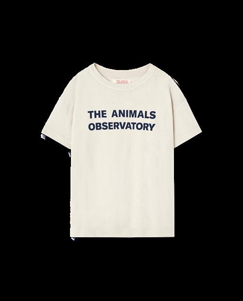 The Animals Observatory Orion T-shirt Raw White  Raw White 4y  Hvid  4 år  Unisex