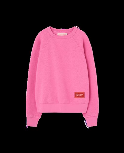 The Animals Observatory Shark Sweatshirt Bright Pink  Bright Pink 6y  Lyserød  6 år  Unisex