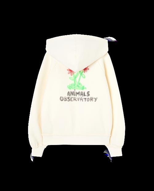 The Animals Observatory Beaver Hættetrøje Raw White  Raw White 4y  Hvid  4 år  Unisex