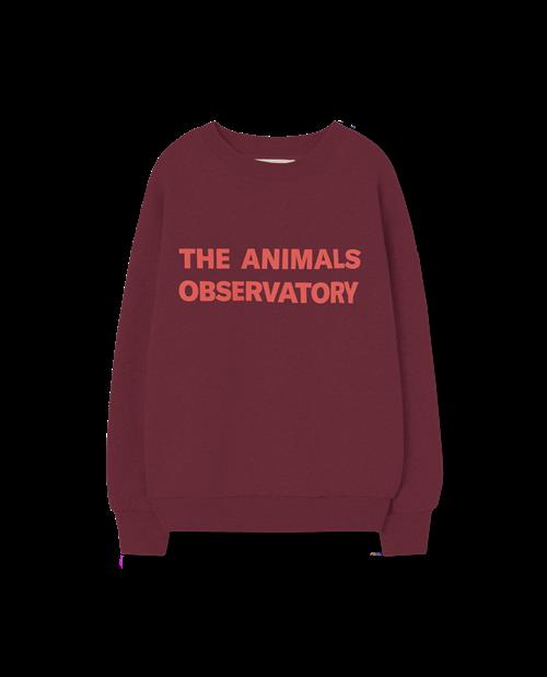 The Animals Observatory Leo Sweatshirt Browned Garnet  Browned Garnet 8y  Brun  8 år  Unisex