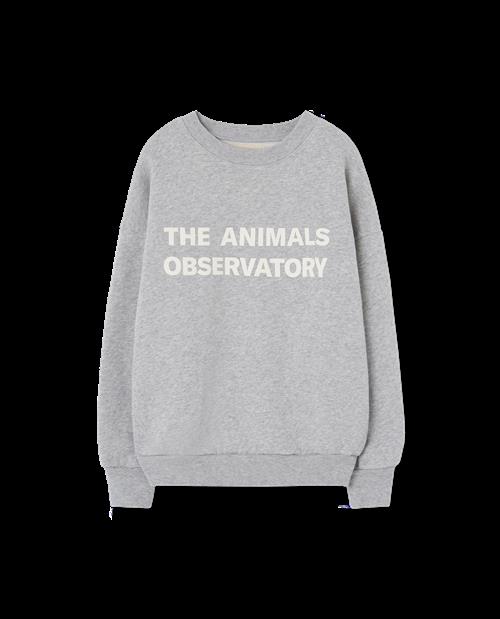 The Animals Observatory Leo Sweatshirt Medium Grey Heather  Medium Grey Heather 6y  Grå  6 år  Unisex