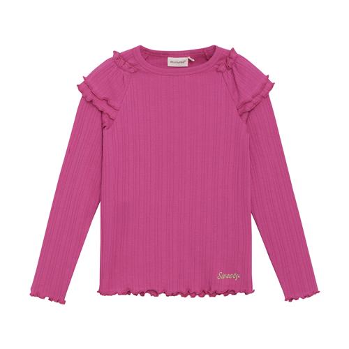 Minymo Langærmet T-shirt Fuchsia Fedora  122 cm    122 cm  kvinde
