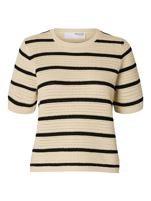 SELECTED Pullover 'SLFVINNA'  beige / sort