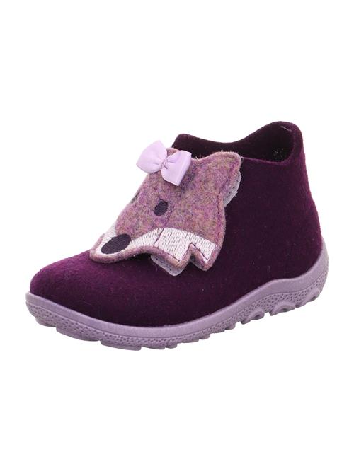 SUPERFIT Hjemmesko 'HAPPY OCTI'  ecru / aubergine / lysviolet / lyserød