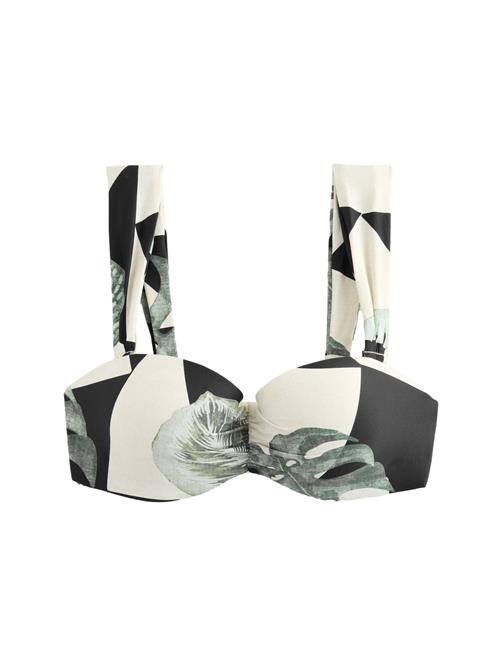 Se Next Bikinioverdel 'Kew'  ecru / khaki / sort ved About You