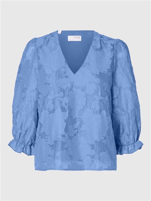 SELECTED Bluse 'SLFCathi-Sadie'  blå