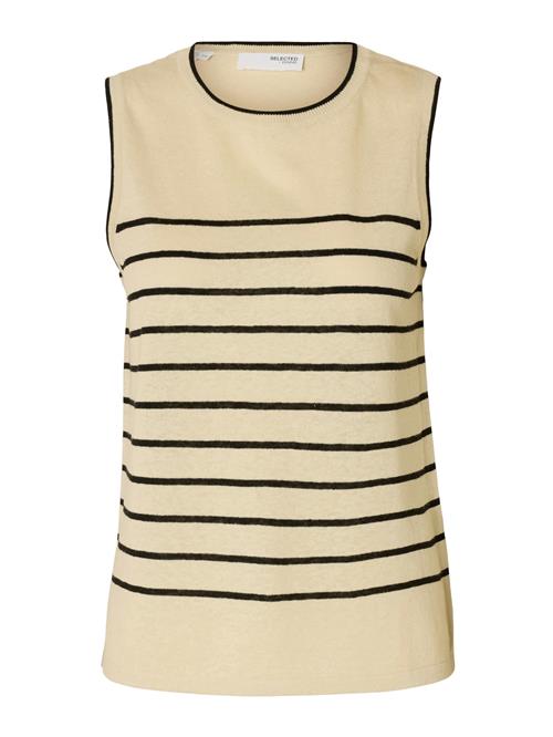 Se SELECTED Sticktop  beige / sort ved About You