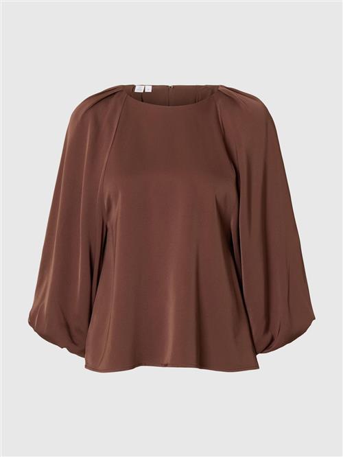 SELECTED Bluse  mørkebrun