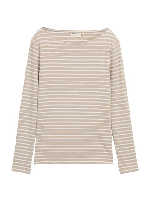 TOM TAILOR Shirts  mørkebeige / hvid