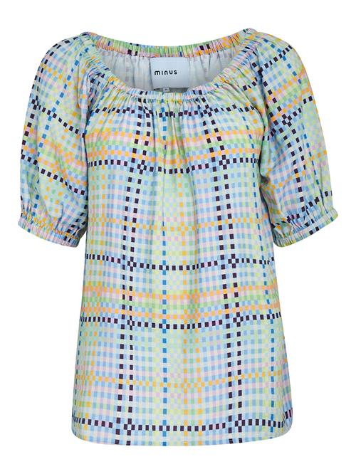 minus Bluse 'Luretta'  lyseblå / mørkeblå / mint / orange