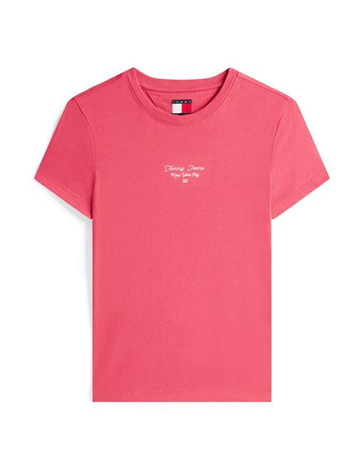 Tommy Jeans Shirts 'Ess'  rød / hvid