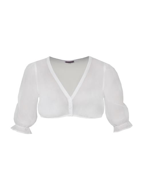MARJO Dirdnl-bluse 'Schierling'  hvid