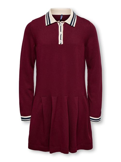 ONLY GIRLS Kjole 'KOGKalana'  navy / mørkerød / hvid