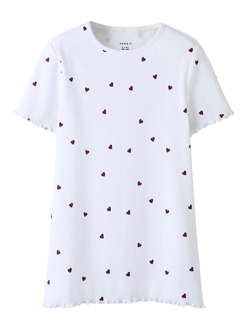 NAME IT Bluser & t-shirts  mørkerød / hvid