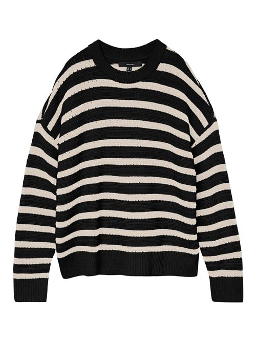 VERO MODA Pullover 'VMCalla'  lysebeige / sort