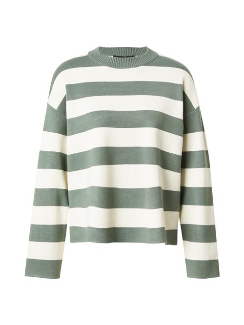 VERO MODA Pullover 'VMSilje'  smaragd / offwhite