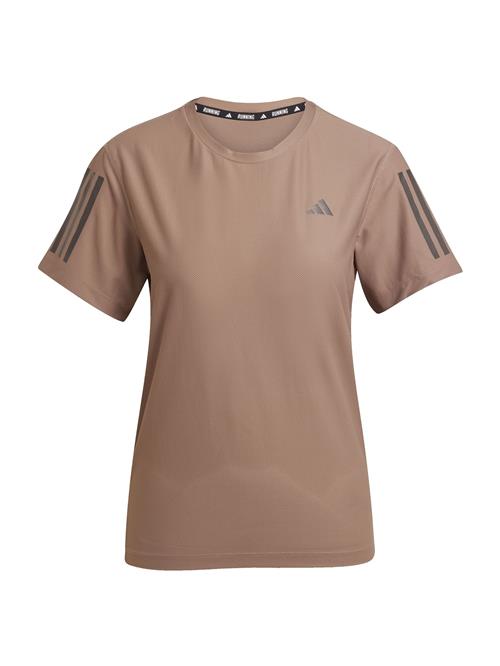 ADIDAS PERFORMANCE Funktionsbluse 'Own The Run'  cappuccino / mørkegrå
