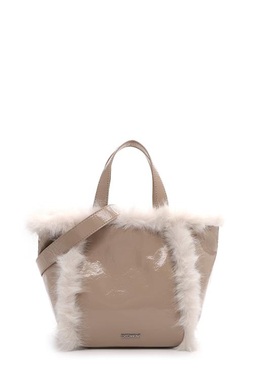 Emily & Noah Shopper 'Hanka'  beige / hvid