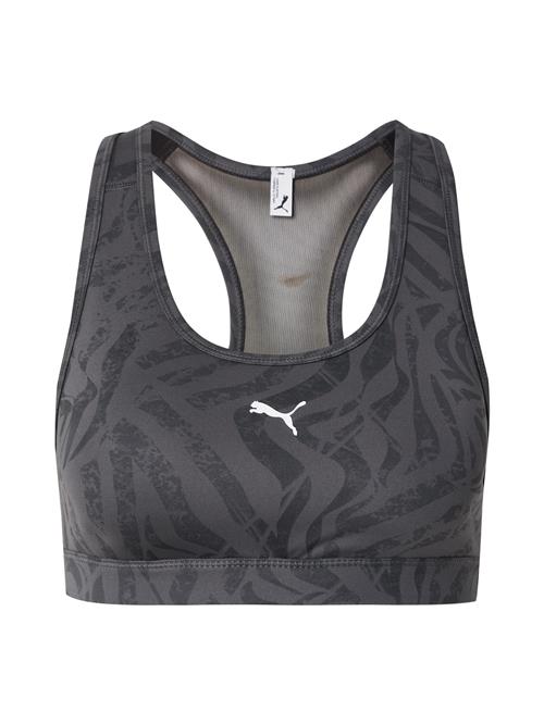 PUMA Sports-BH '4KEEPS'  mørkegrå / sort / hvid