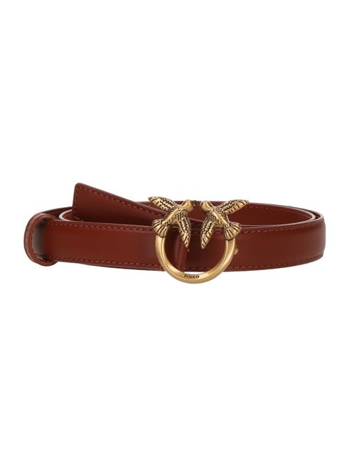 PINKO Bælte 'LOVE BERRY'  cognac