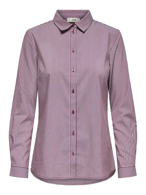 JDY Bluse 'JDYMio'  vinrød / hvid