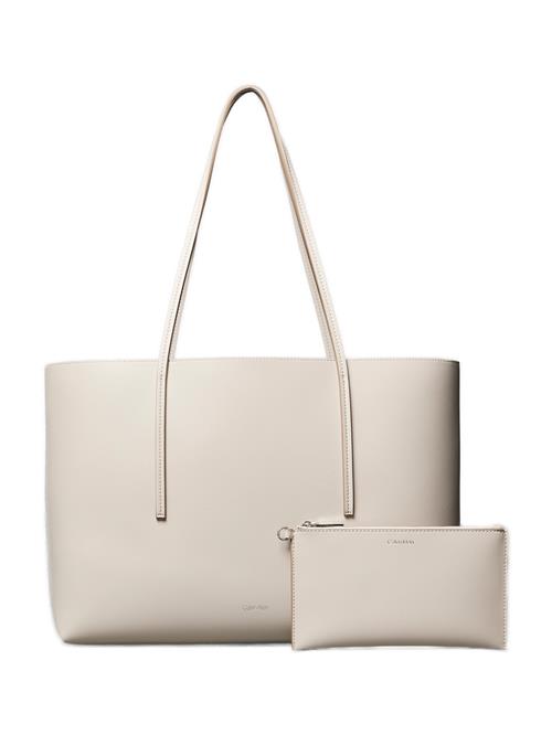 Calvin Klein Shopper  lysebeige / sølv