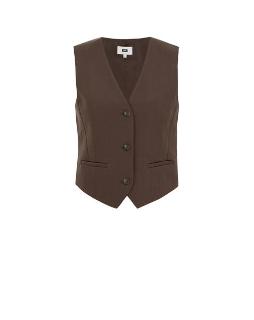 WE Fashion Jakkesætsvest  brun
