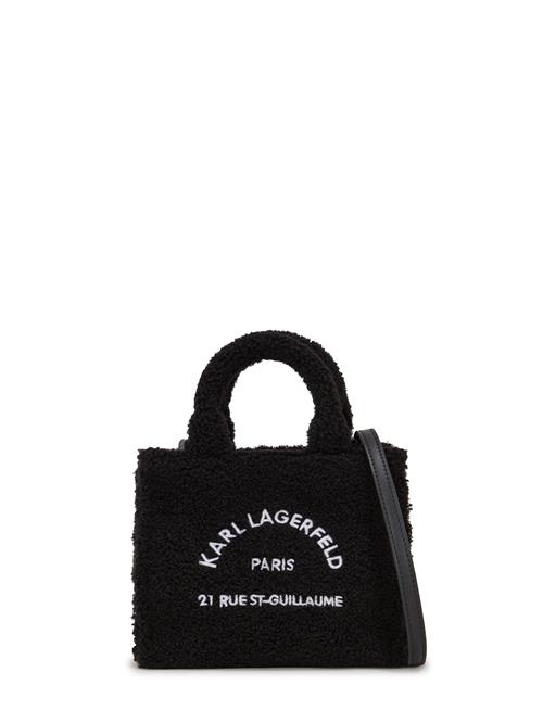 Karl Lagerfeld Håndtaske 'Rue St-Guillaume'  sort / hvid