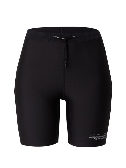 PUMA Sportsbukser 'Run Club'  sort / hvid