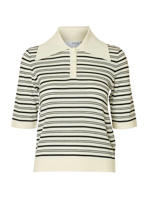 SELECTED Pullover 'SLFTHEA'  sort / hvid