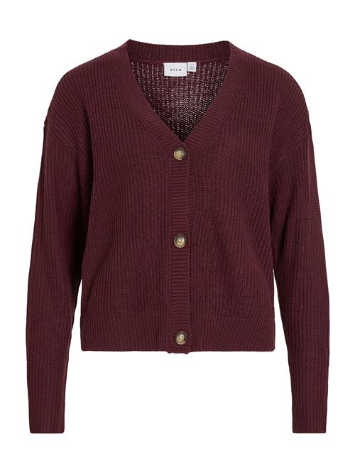 Se VILA Cardigan 'VIAVELINE'  aubergine ved About You